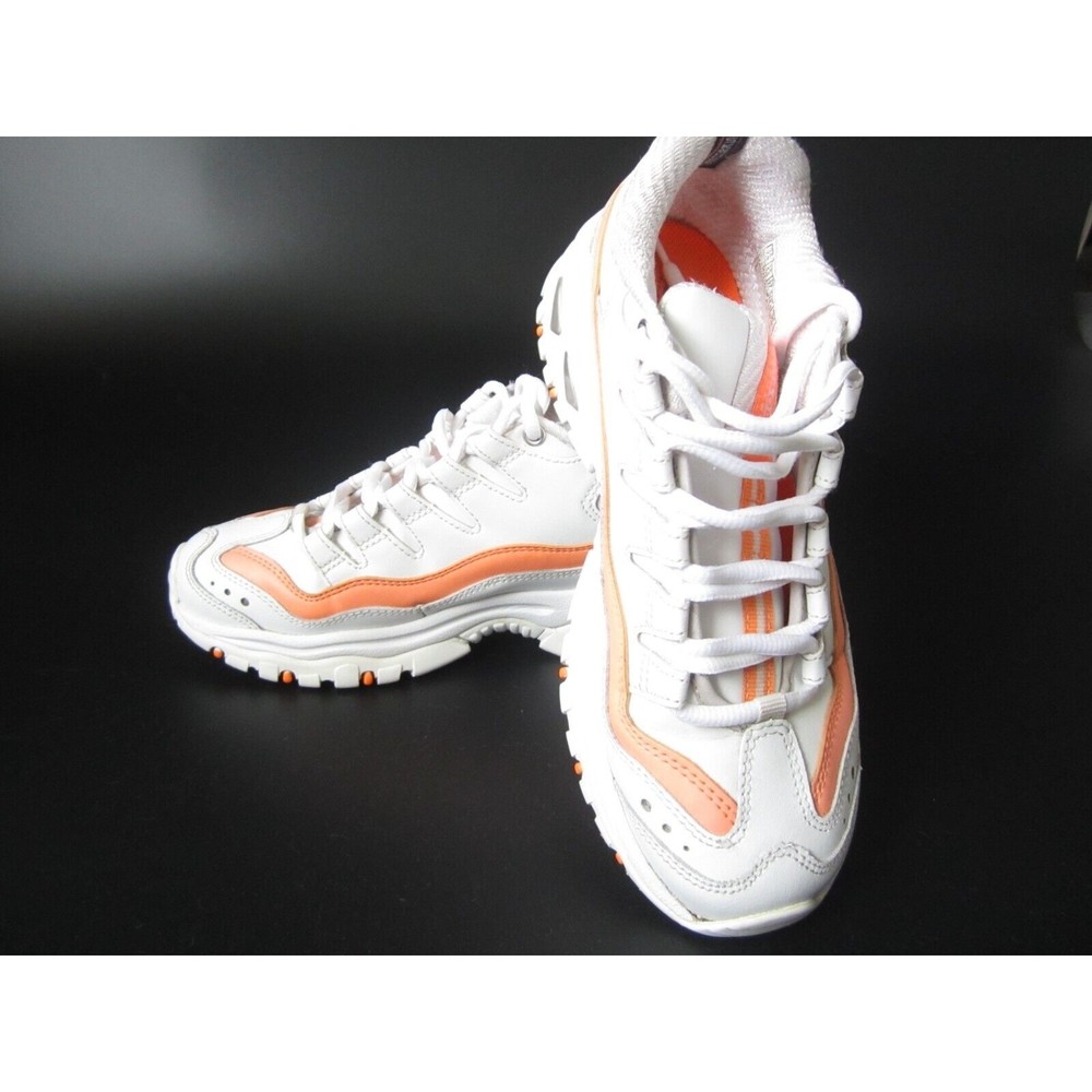 SKECHERS Women's ENERGY - OVER JOY (#13412 WOR) Whit/orange size 7.5